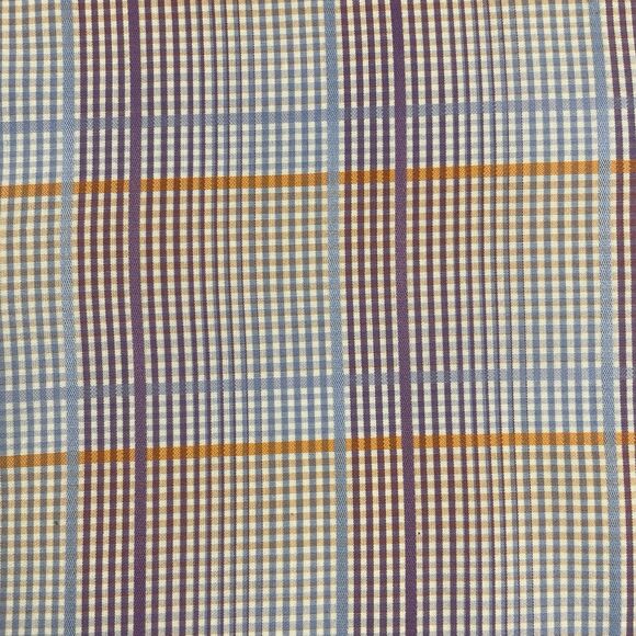 Bugatchi Men Shirt Button Up Long Sleeve Seersucker Pastel Tattersall-XL - Picture 5 of 14